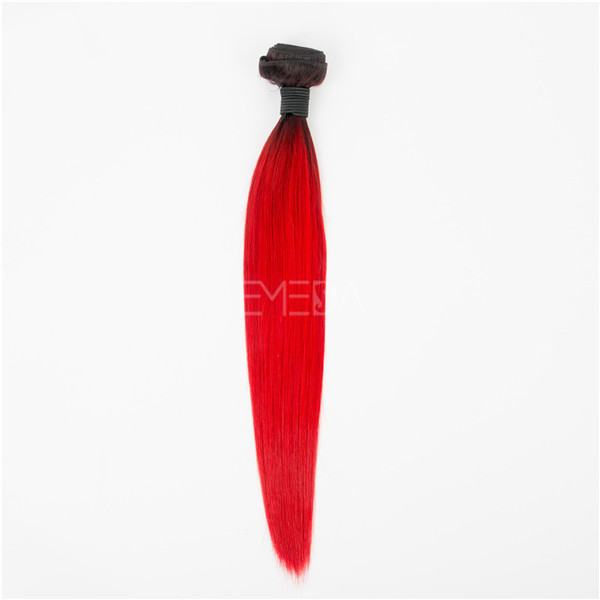 Hot Brazilian hair extensions red human hair extensions YJ182